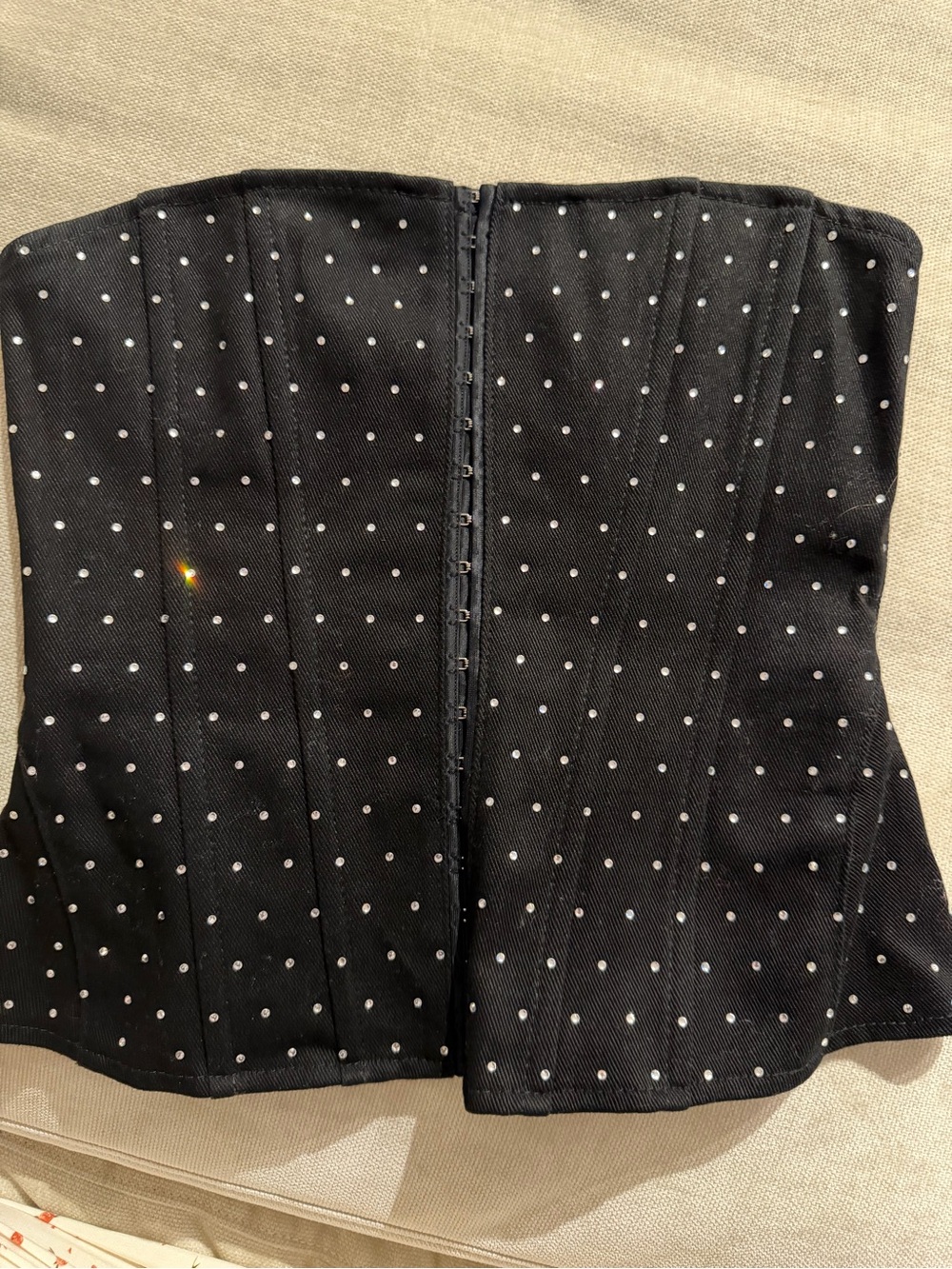 WeWoreWhat Black Embellished Corset